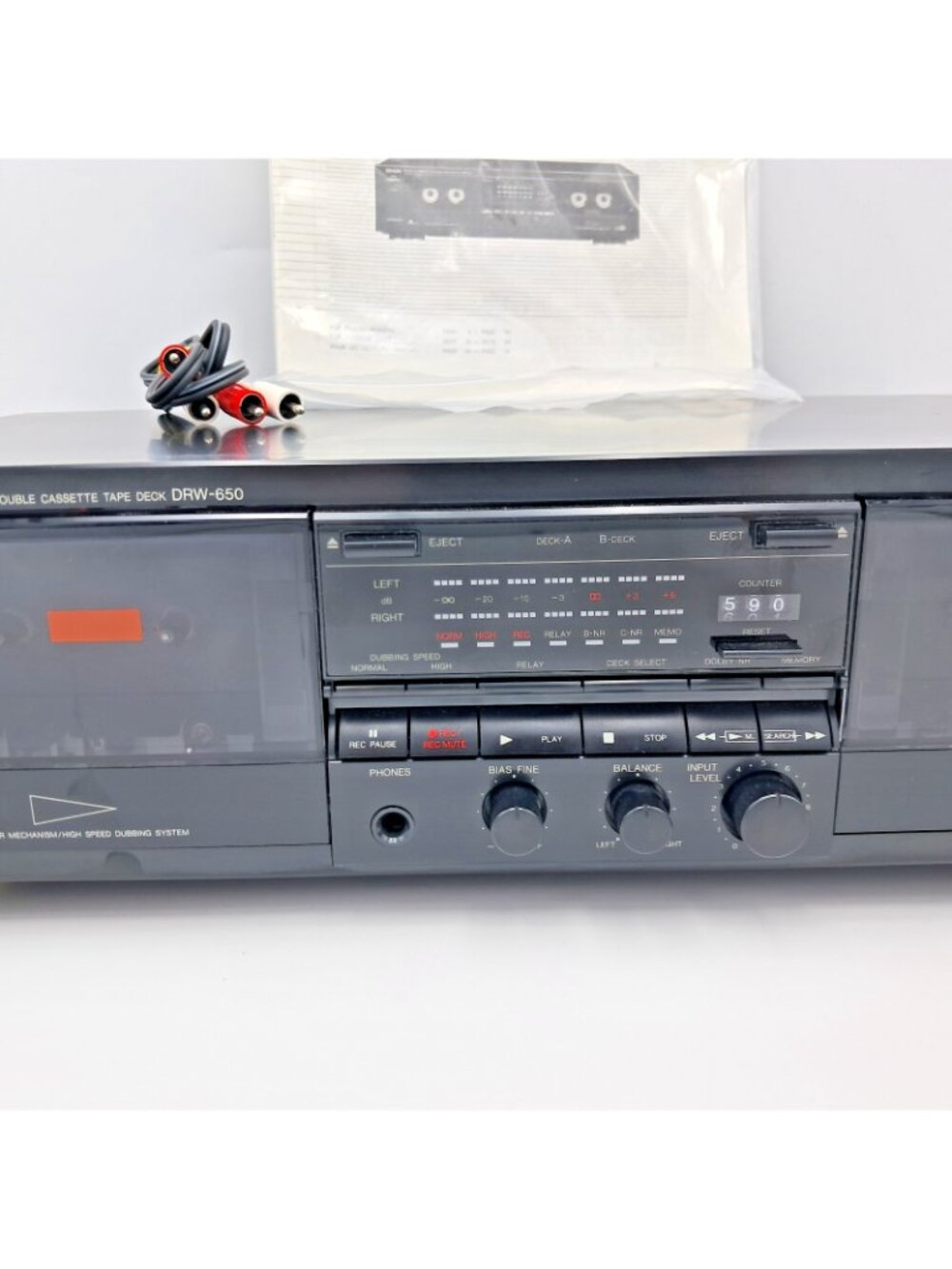 Denon DRW-650 Dual Tape Deck-High Speed Dubbing - Dolby NR - Fully Tested-Video - Picture 3 of 14